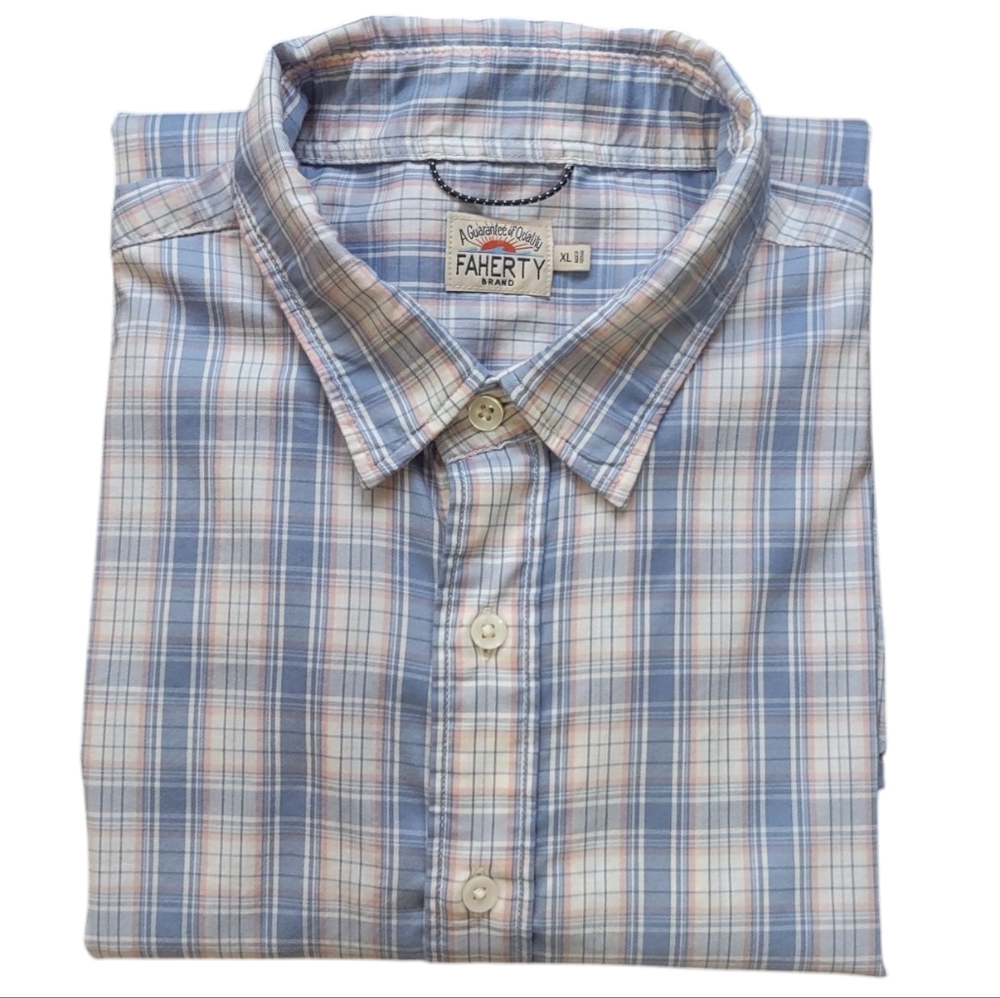 Faherty Men's Movement Performance Plaid Shirt